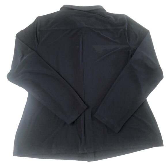 Tommy Hilfiger Women’s Button Down Blouse Navy Blue Tag Size Large - Picture 2 of 14